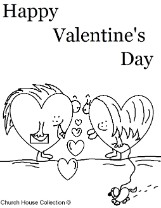 Happy Valentine's Day Coloring Page